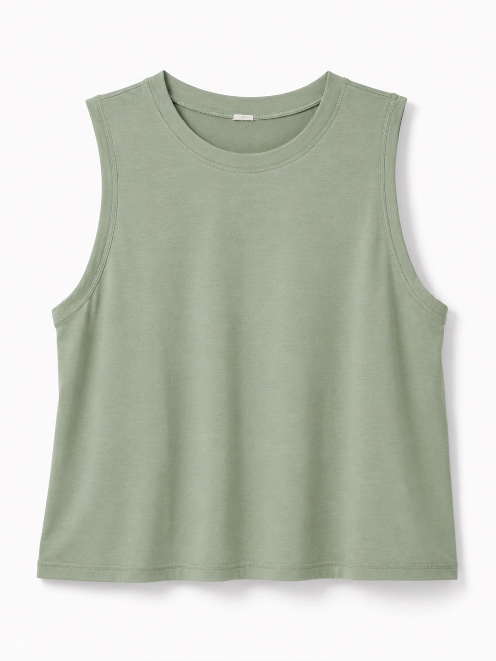 Lululemon High Neck Sleeveless Tank Top in Sage Green - Size 6